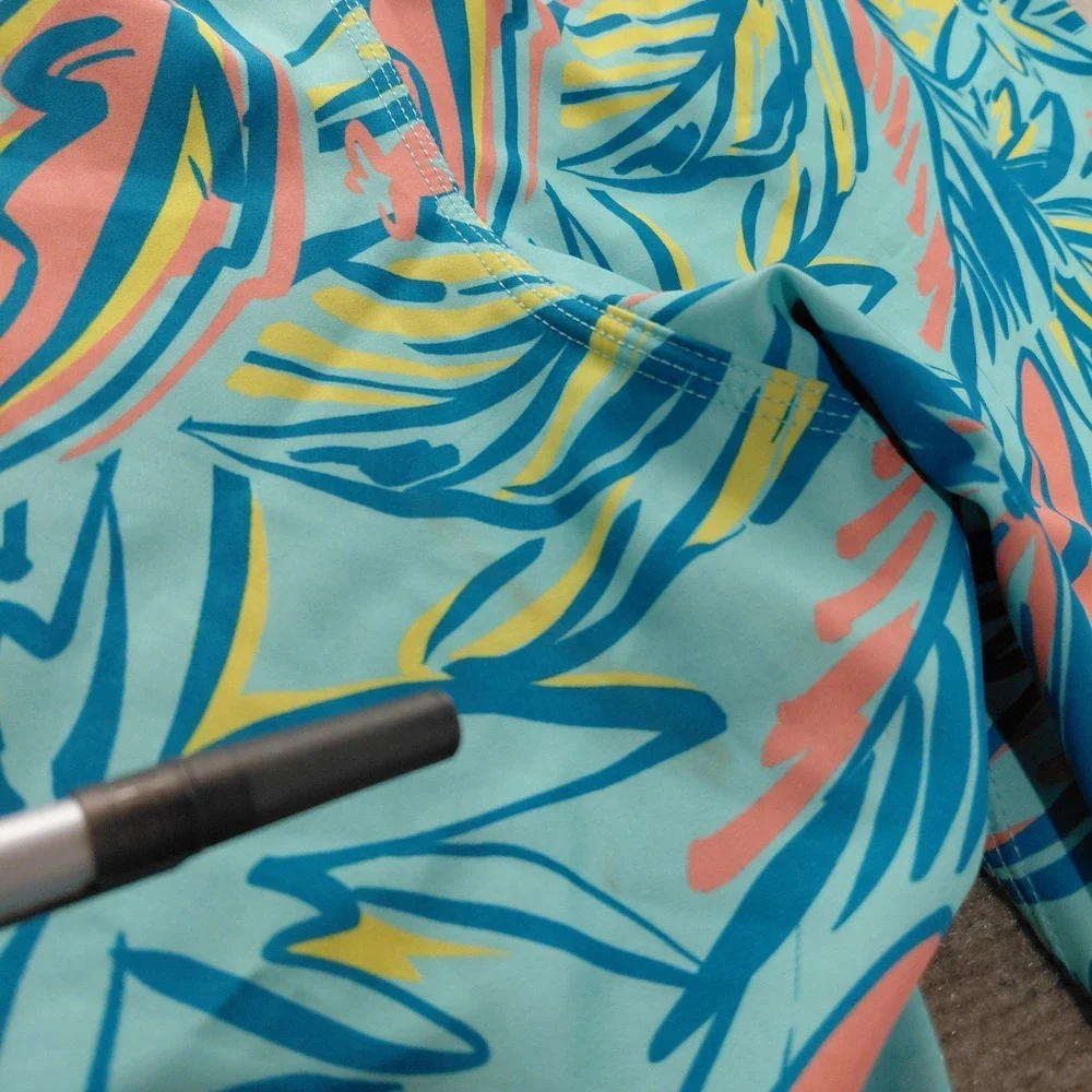 O'Neill Men's XL‎ Hermosa Elastic Waist Board Shorts Trunks Blue Tropical *flaw
